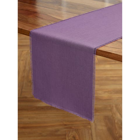 Linen Table Runner for Dining Table, Holiday and Everyday Table Decor - Fringe