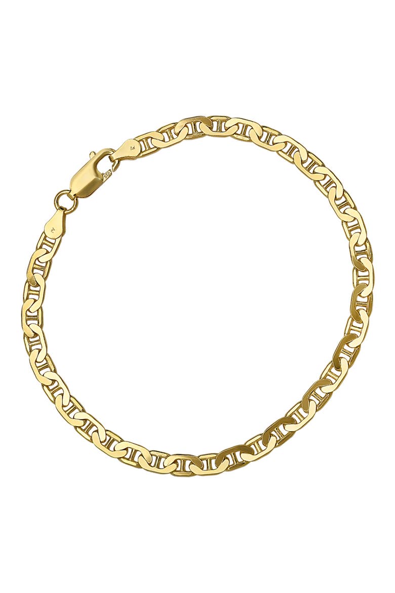 Men's Thin Mariner Chain Bracelet, Alternate, color, GOLD