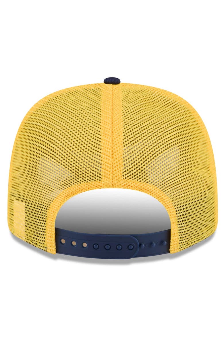 New Era Men's New Era  Gold/Navy Milwaukee Brewers 2025 Spring Training 9SEVENTY Stretch-Snap Trucker Hat, Alternate, color, 