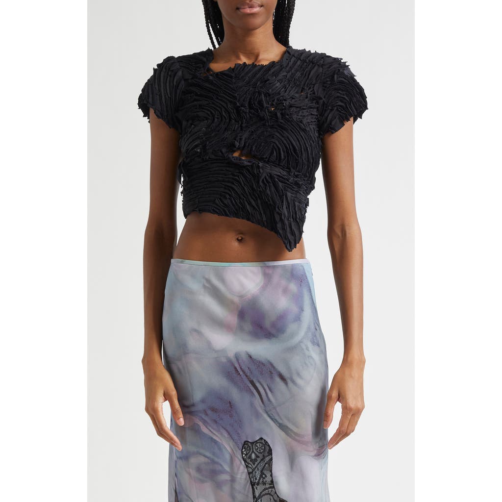 COLLINA STRADA COLLINA STRADA CHIRP ASYMMETRIC CROP TOP