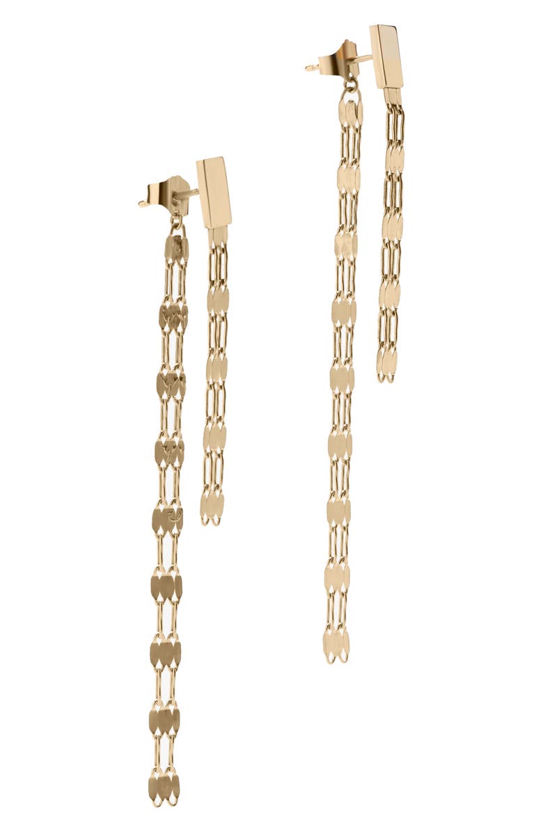 LANA St Barts Front/Back Earrings, Alternate, color, Yellow