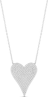 SHYMI Pavé Heart Pendant Necklace