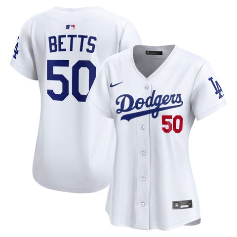 Women's Nike Mookie Betts White Los Angeles Dodgers Home Limited Player Jersey