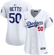 Nike Women's Nike Mookie Betts White Los Angeles Dodgers Home Limited Player Jersey