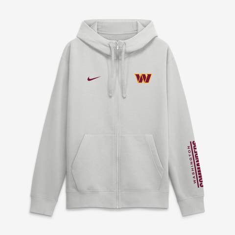 Men's Nike Gray Washington Commanders Cool Down Club Full-Zip Hoodie