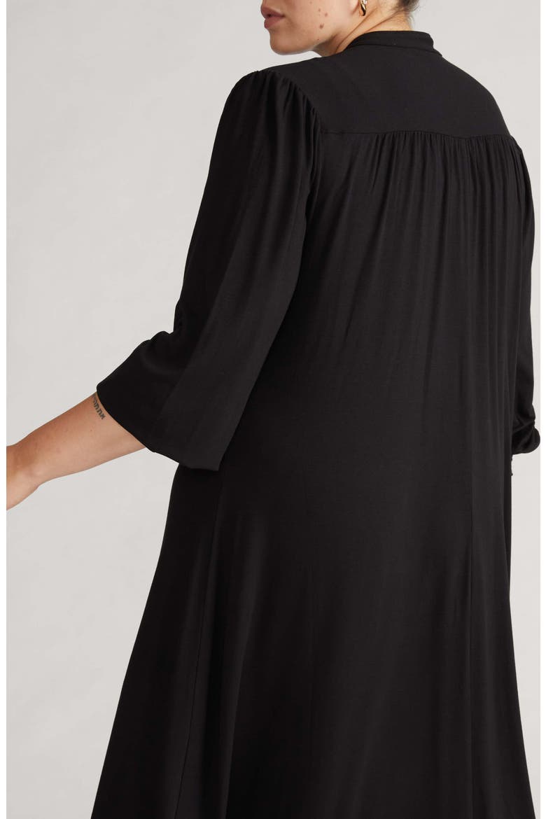 Liquid Long Sleeve Dress, Alternate, color, BLACK