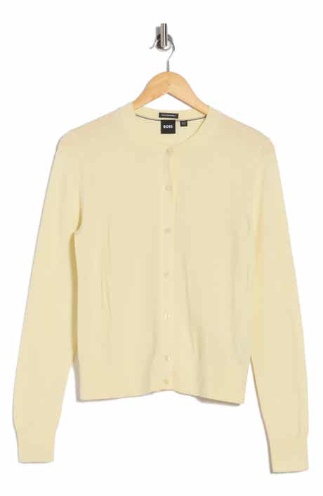 BOSS Fadenasi Virgin Wool Cardigan