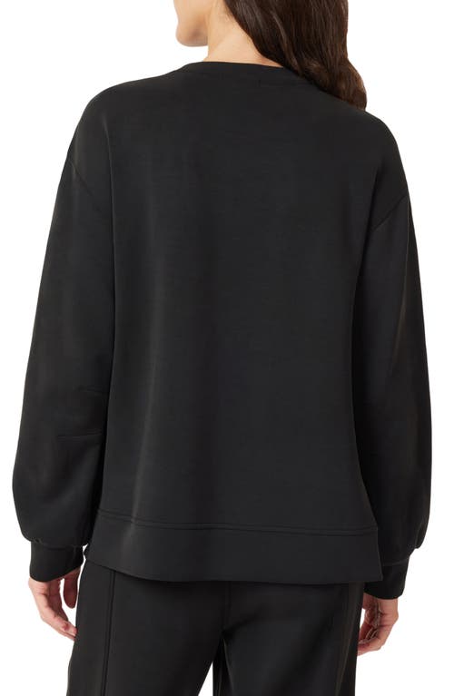 Scotch & Soda Crewneck Pullover In Black