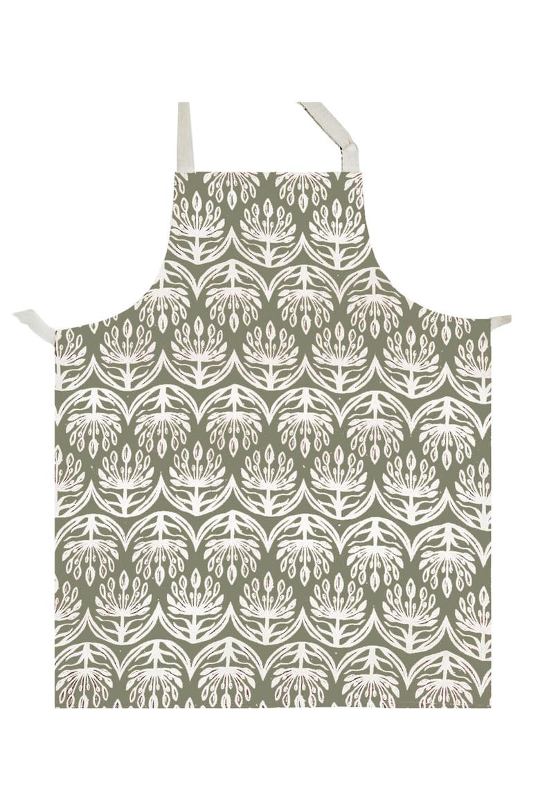 Botanical Apron, Main, color, SAGE