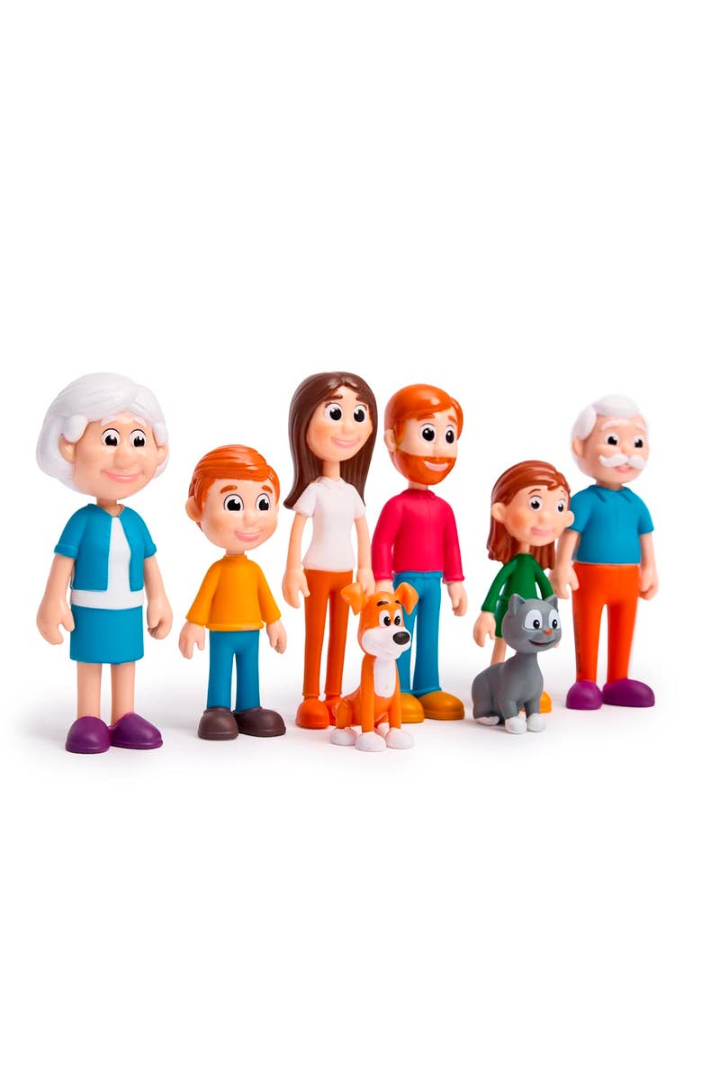 Miniland Light-Skinned Family, Alternate, color, Multi
