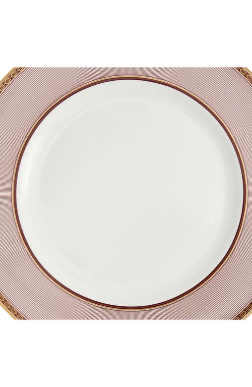 Wedgwood Red Splendor 22k Gold Accent Bone China Dinner Plate In Pink