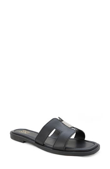 Yoki Isabel Slide Sandal In Black