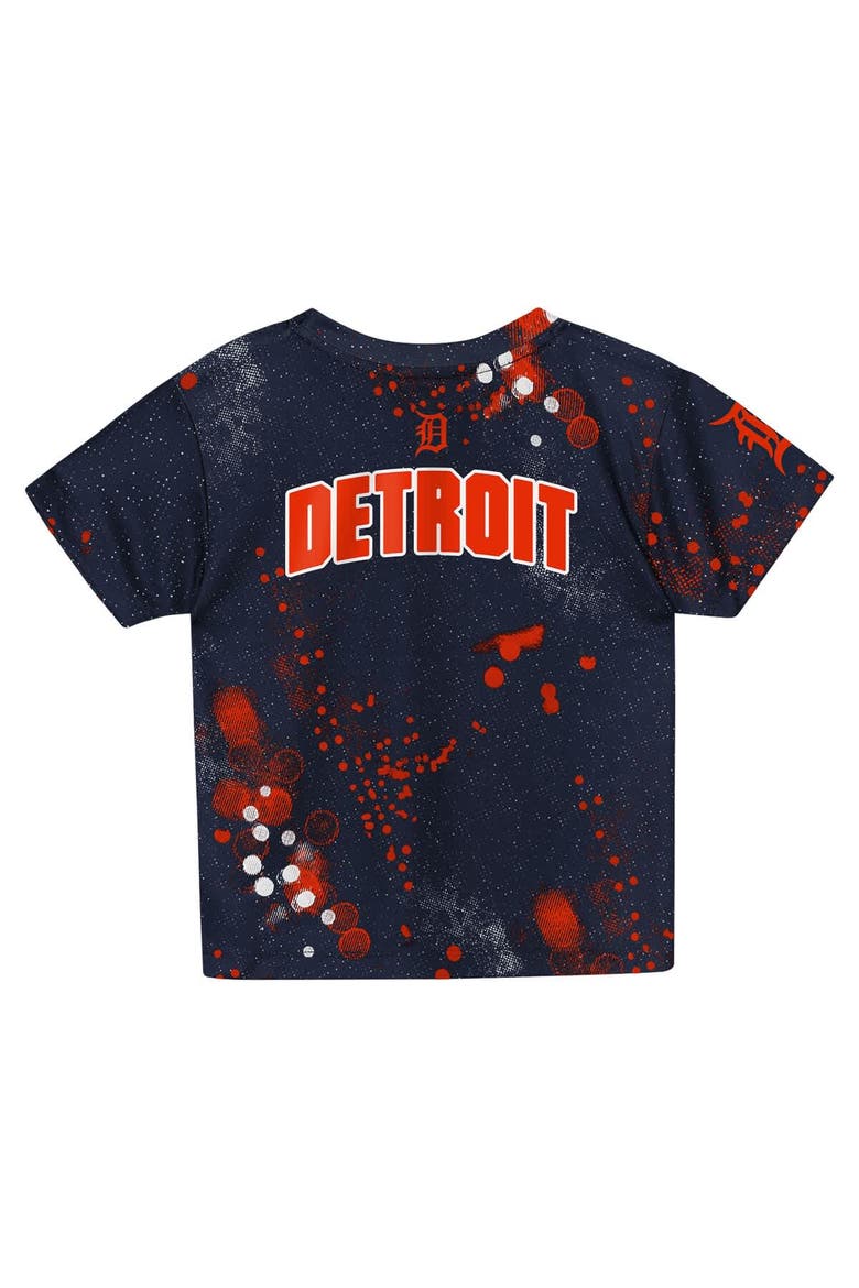 Preschool Outerstuff  Navy Detroit Tigers Pinch Hitter Infielder T-Shirt & Shorts Set, Alternate, color, Navy