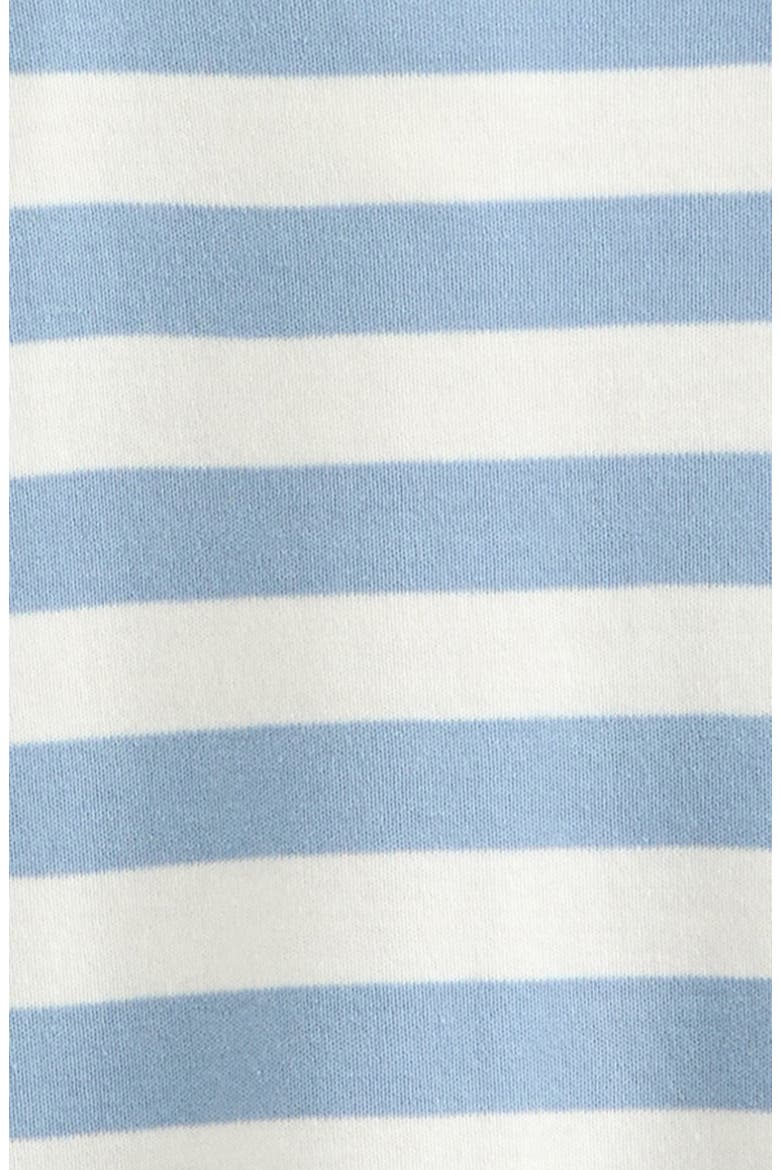 Kids' Gown and Hat Set, Alternate, color, BLUE ASHLEY BOLD STRIPE