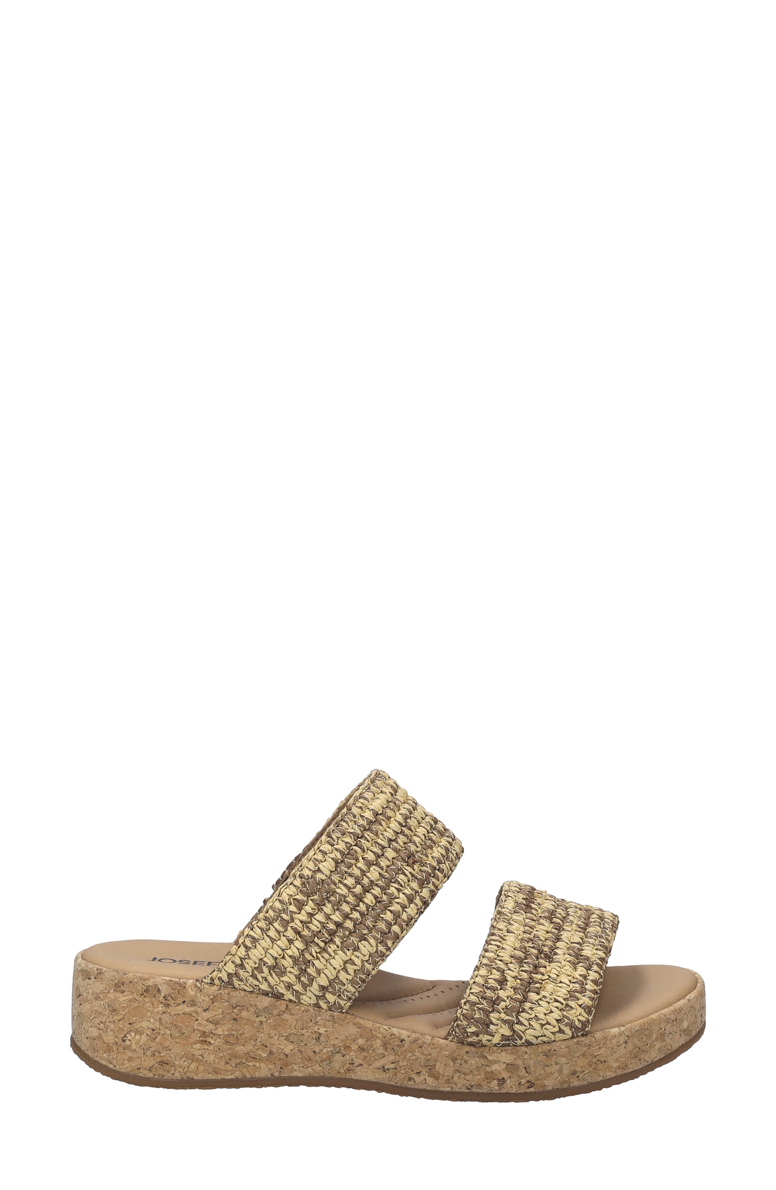 Josef Seibel Evita 02 Platform Wedge Slide Sandal, Alternate, color, 