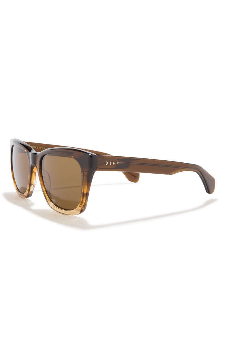 DIFF Dean XL 53mm Square Sunglasses, Alternate, color, Mocha