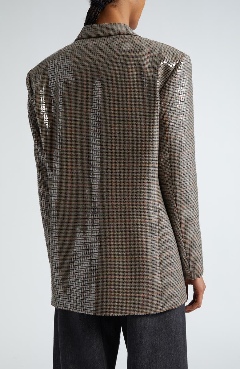 Golden Goose Journey Sequin Houndstooth Virgin Wool Blazer, Alternate, color,