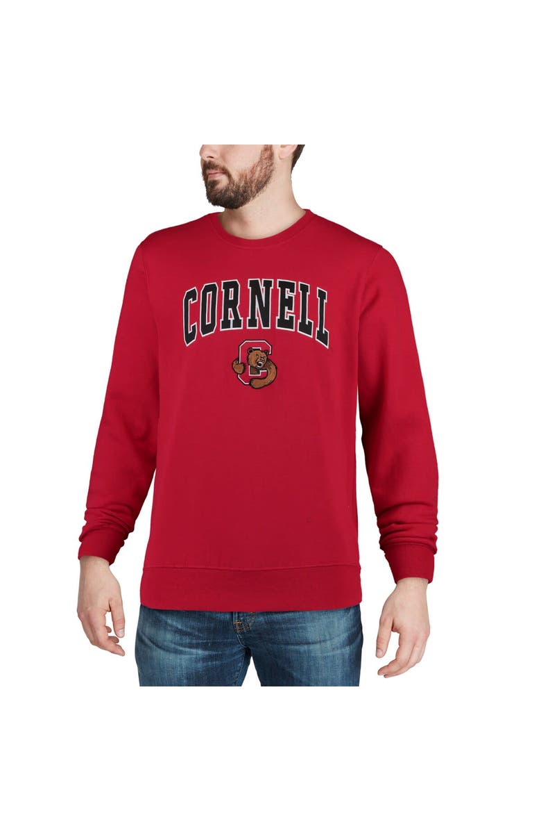 COLOSSEUM Men's Colosseum Red Cornell Big Red Arch & Logo Crew Neck Sweatshirt, Alternate, color,