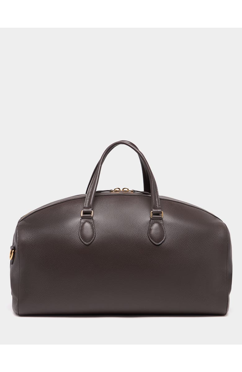 Bally Beckett Duffle Bag in Grained Leather, Alternate, color, Brown