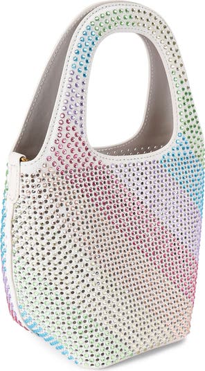 Small Chelsea Crystal Leather Hobo Bag