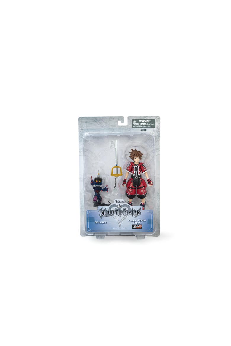 Kingdom Hearts Valor Form Sora & Soldier Exclusive Action Figure - 2-Pack, Main, color, Red