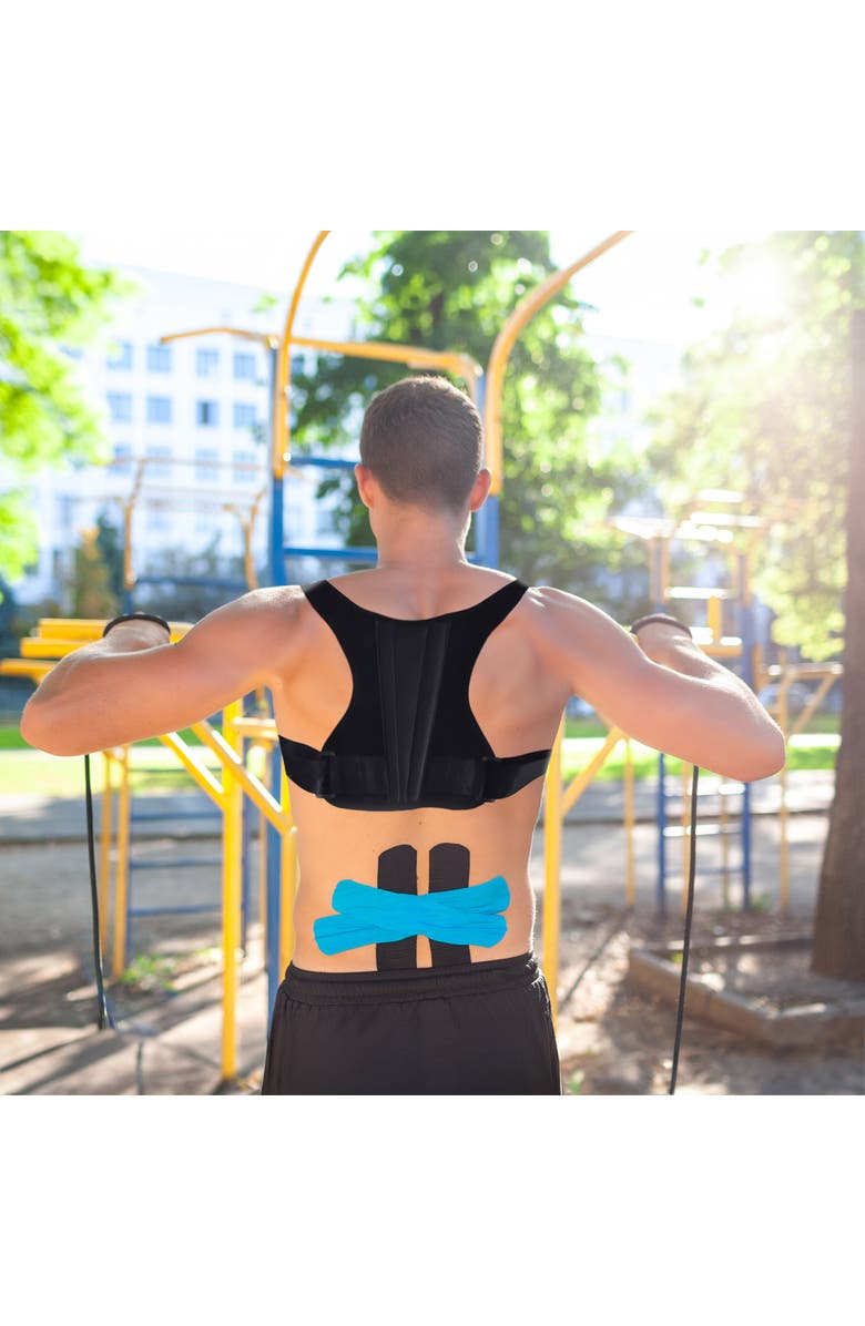 PURSONIC Posture Corrector With Back Support, Alternate, color, Black