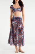 Hutch Maeden Floral Cover-Up Midi Skirt