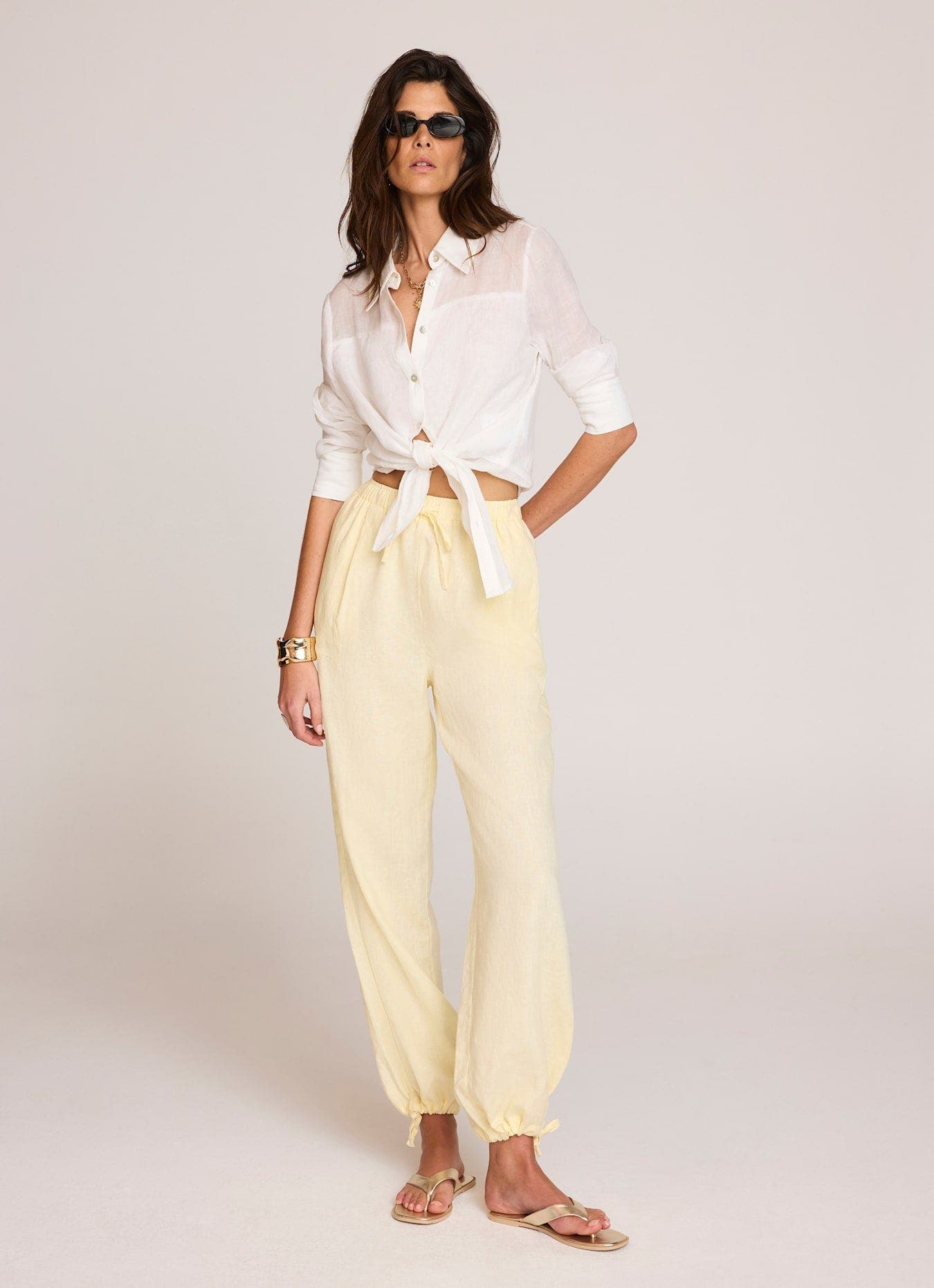 Linen Balloon Trousers - image 2