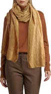 Portolano Cashmere Cable Knit Scarf