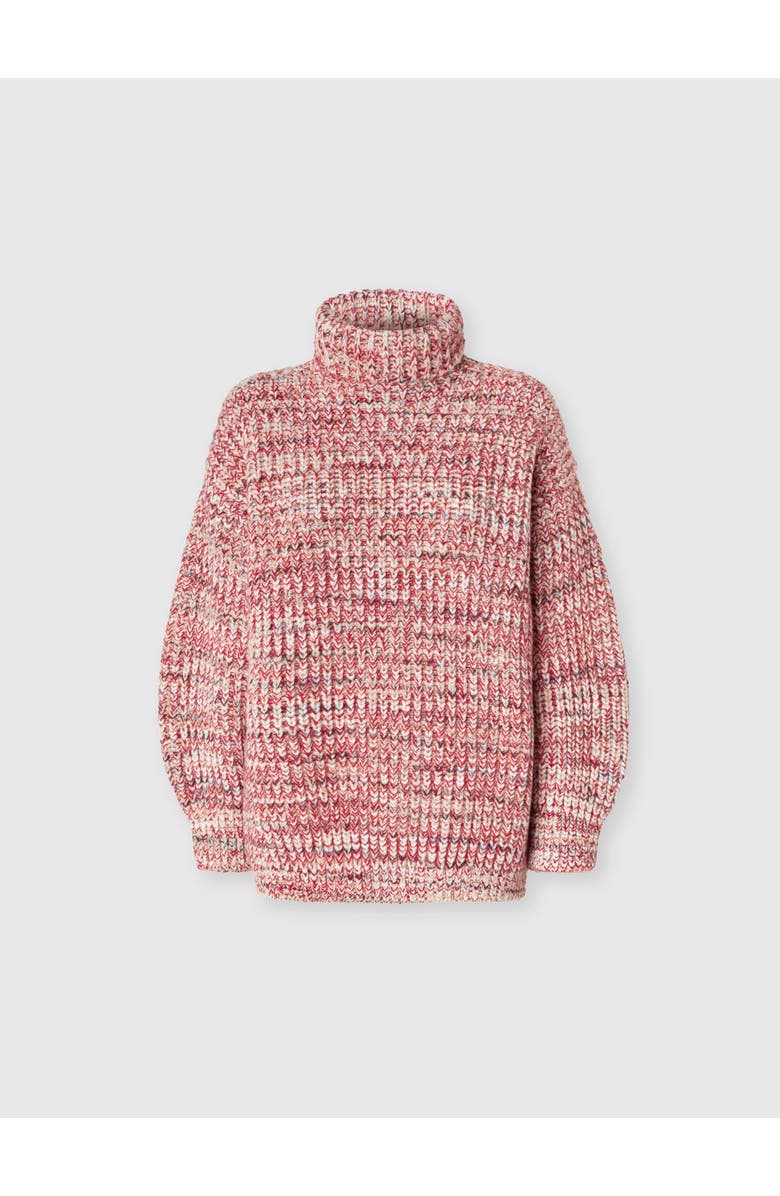 Missoni Oversized High-neck Flame Knit Sweater, Main, color, Multicoloured