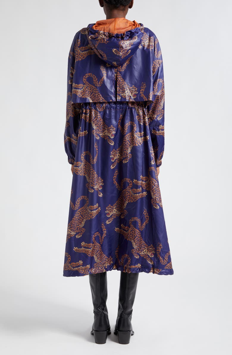 FARM Rio Leopard Drawcord Parka, Alternate, color, 