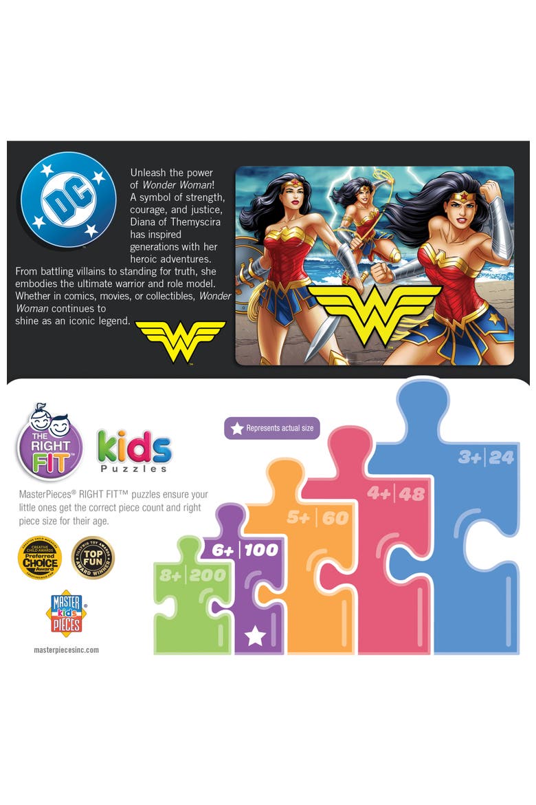 Truth, Love, & Justice 100 Piece Puzzle, Alternate, color, Multicolor