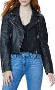 PAIGE Danisa Crop Leather Jacket