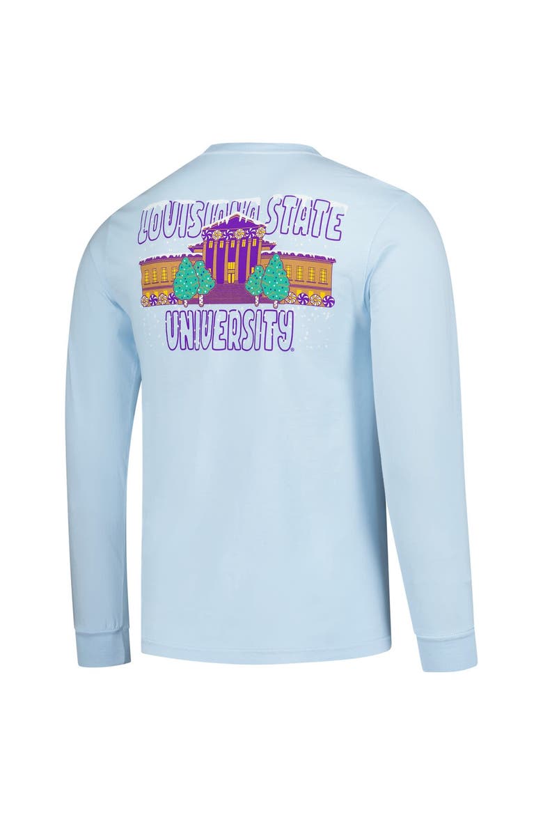 Men's Image One Light Blue LSU Tigers Frosted Dreams Comfort Colors Long Sleeve T-Shirt, Alternate, color, Light Blue