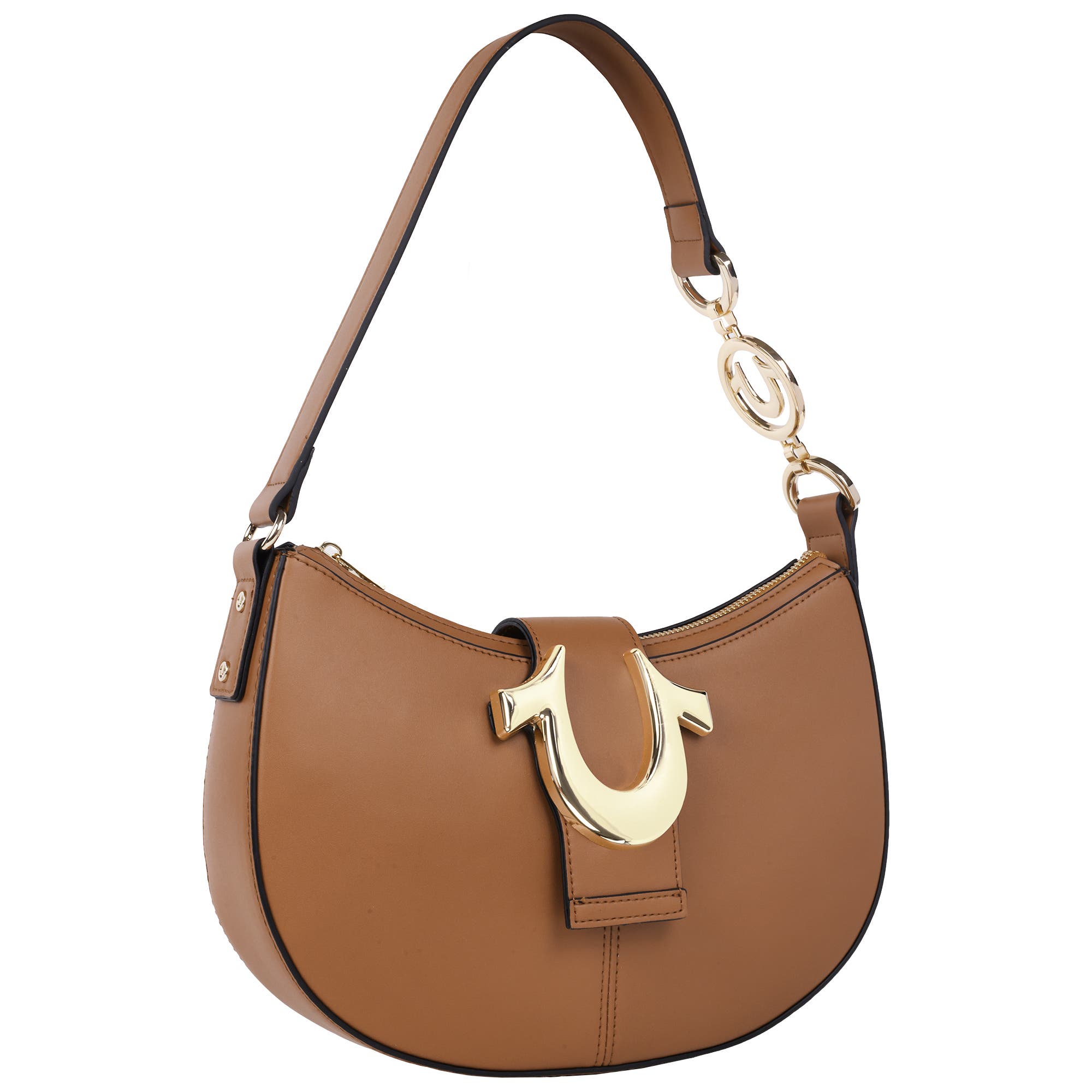 True Religion Horseshoe Strap Crescent Hobo, Alternate, color, 