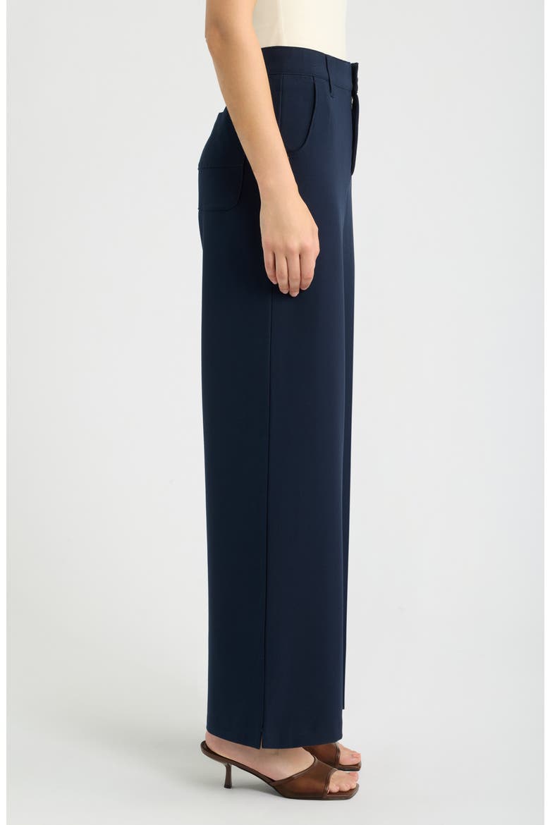 Whitney Skyrise Flat Front Wide Leg Pants, Alternate, color, ULTRA NAVY