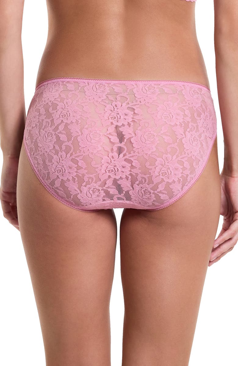 Hanky Panky Lace Bikini, Alternate, color, Tea Cake Pink