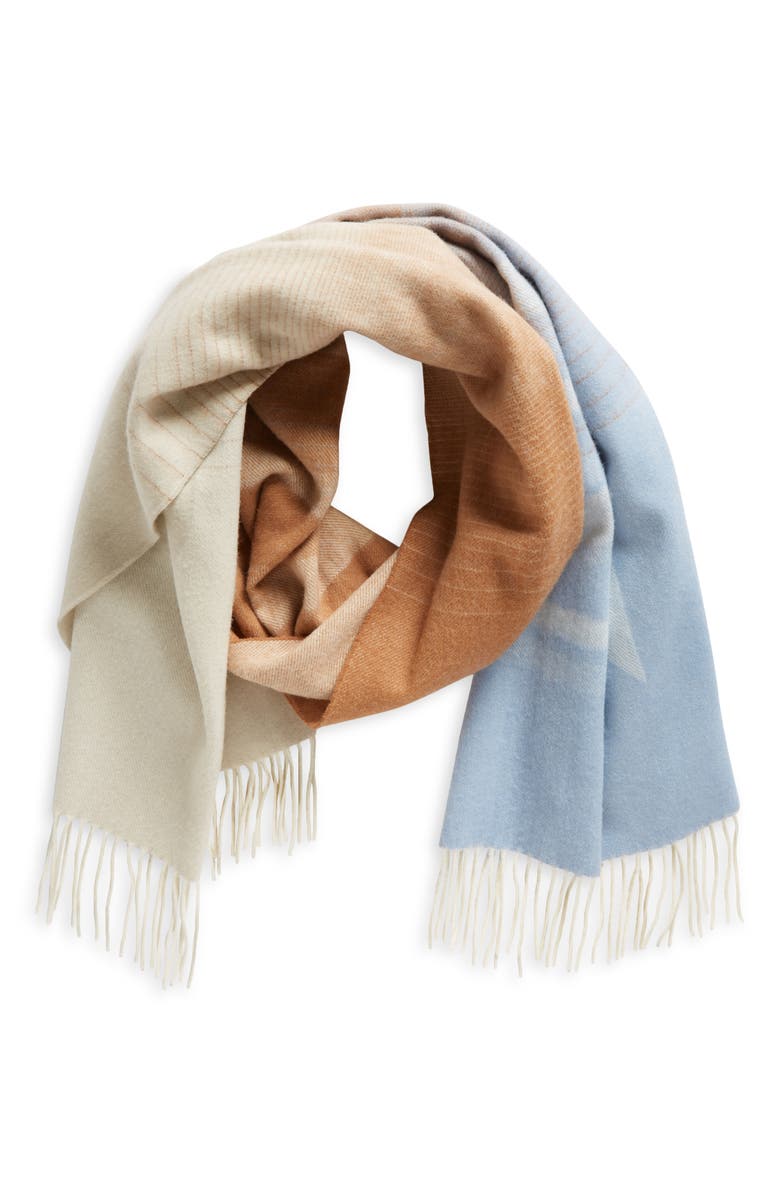 Mulberry Ombré Logo Merino Wool Scarf, Alternate, color, 