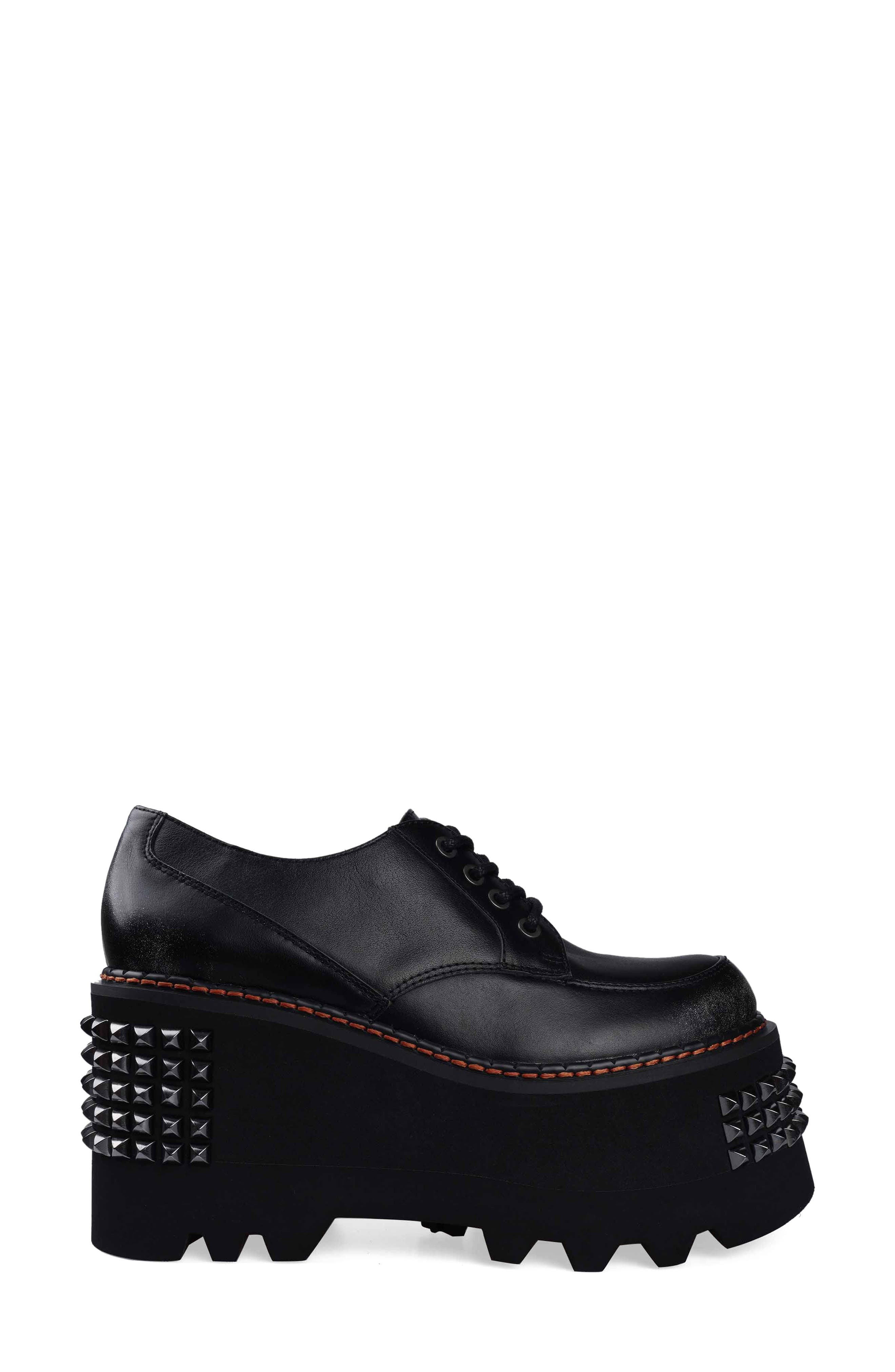 ZIGI Celestina Stud Platform Derby, Alternate, color, Black