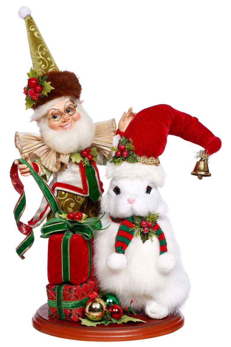 Ribbons and Rabbit  Elf Scene, Main, color, Red