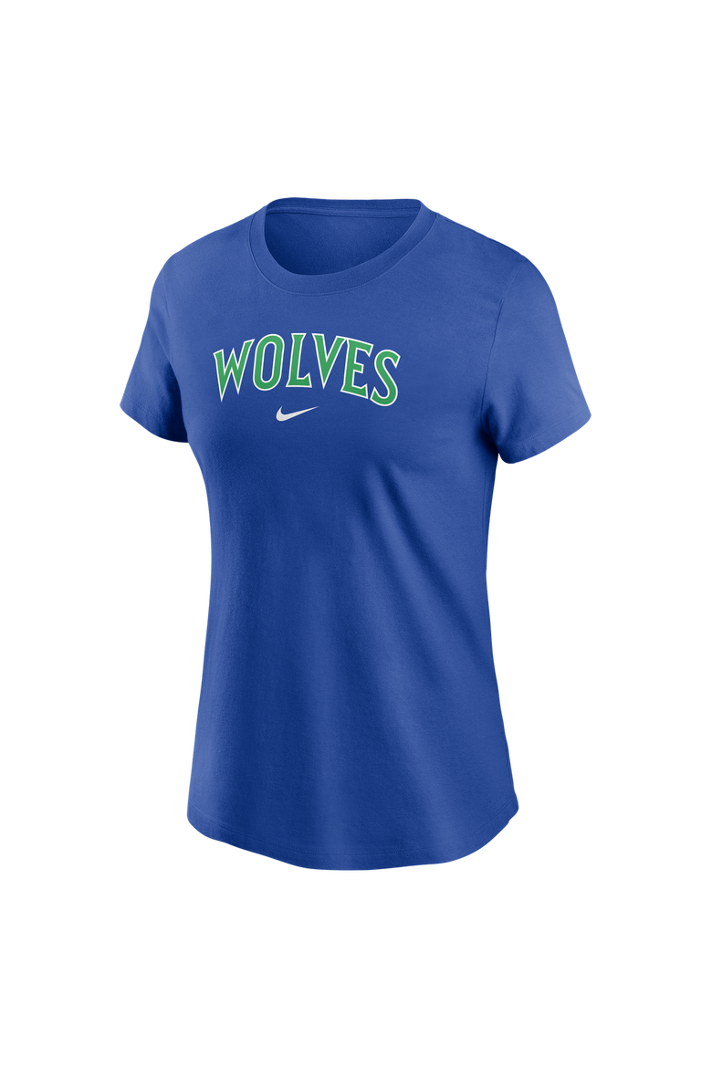 Women's Nike Blue Minnesota Timberwolves Core T-Shirt, Main, color, Blue