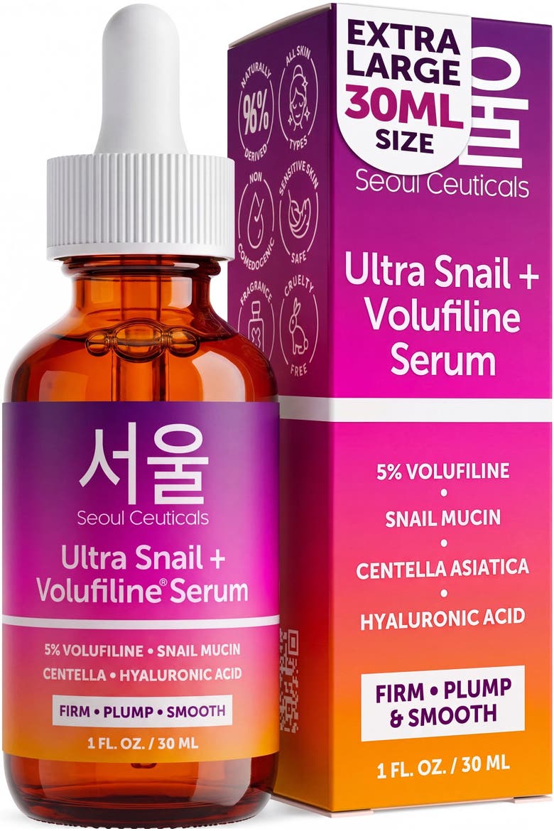 Korean Skincare Volufiline Snail Mucin Serum, Main, color, None