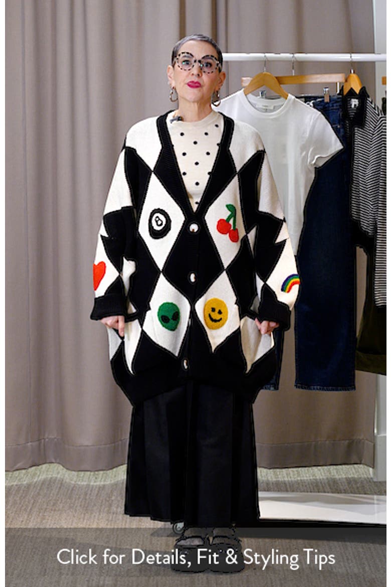 Icon Harlequinn Oversize Cardigan video