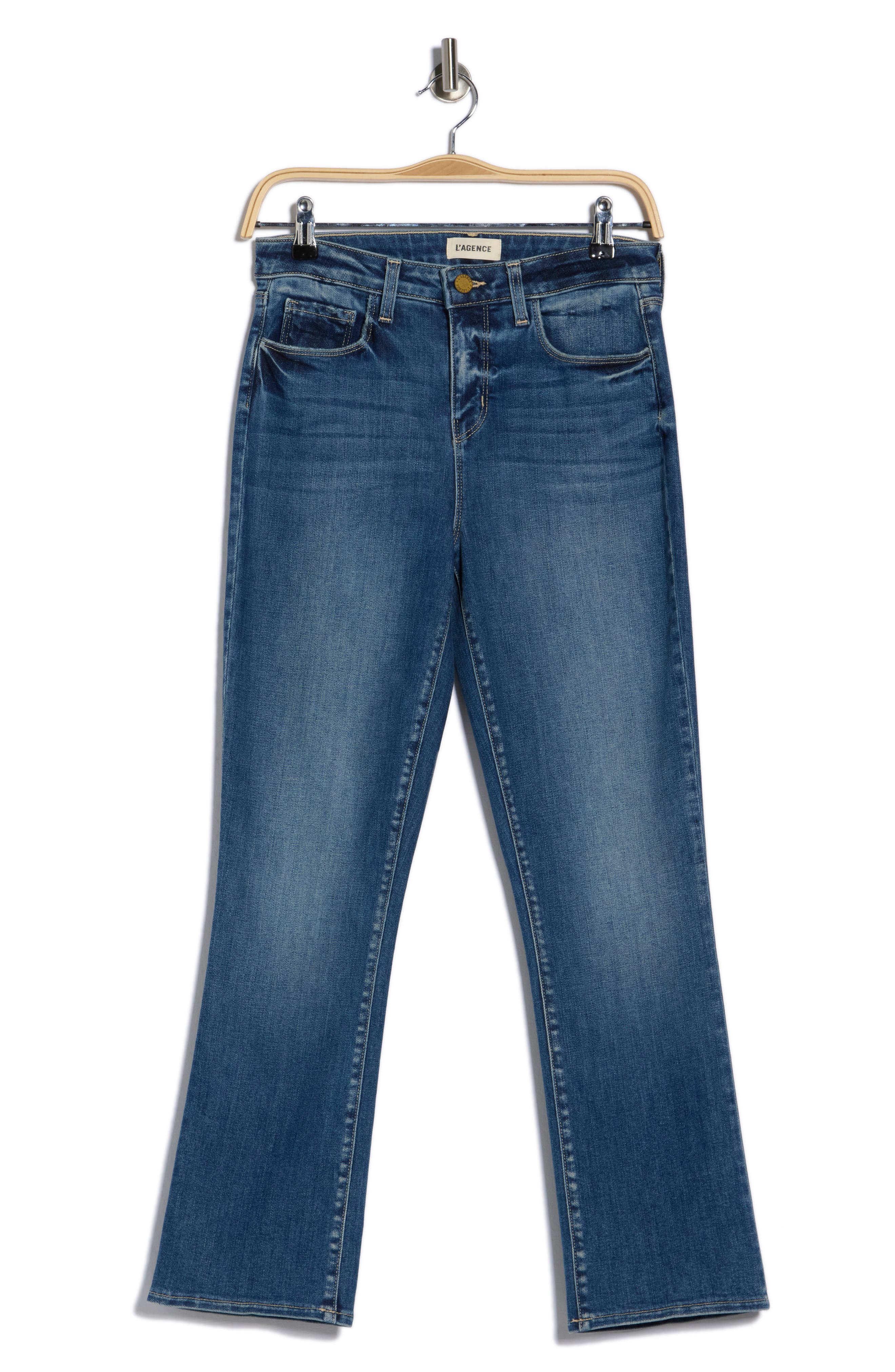 L'AGENCE Tati High Rise Crop Micro Bootcut Jeans
