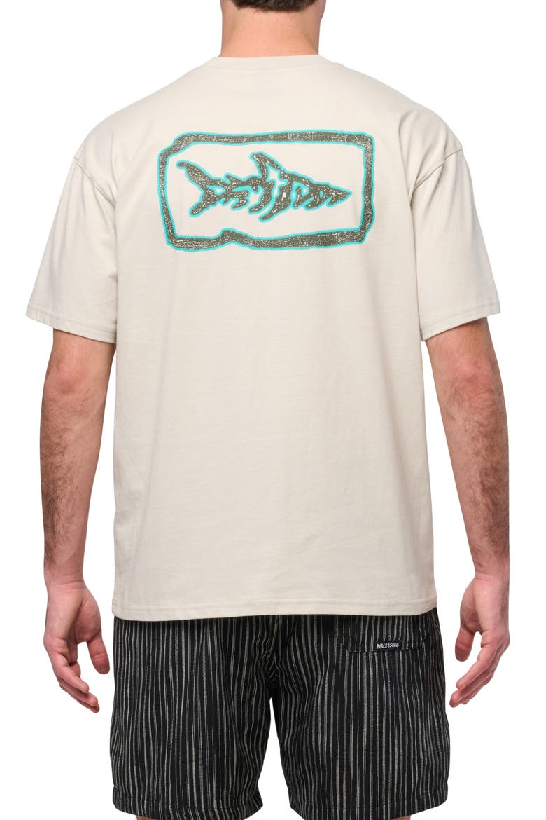 Fossil Boxy Fit Cotton Graphic T-Shirt, Alternate, color, CEMENT