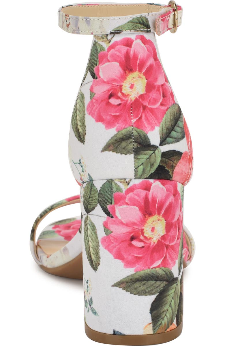 Nine West Tanela Ankle Strap Sandal, Alternate, color, White