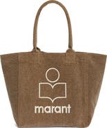 Isabel Marant Small Yenky Embroidered Logo Tote