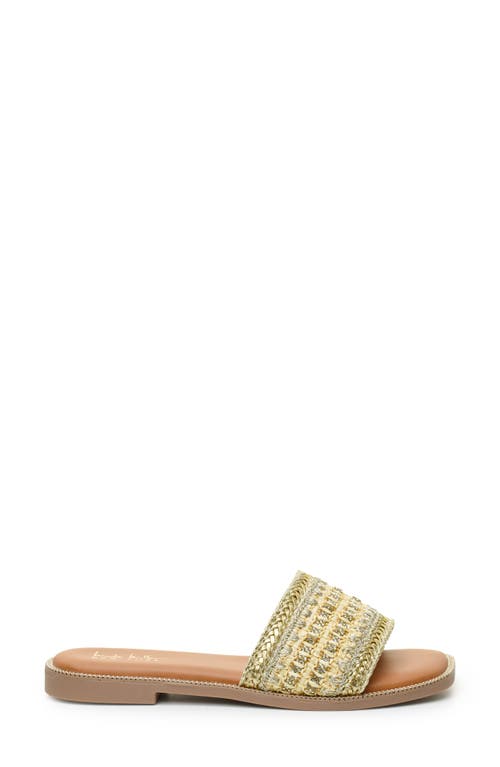 NICOLE MILLER NICOLE MILLER RHINESTONE WOVEN SLIDE SANDAL 