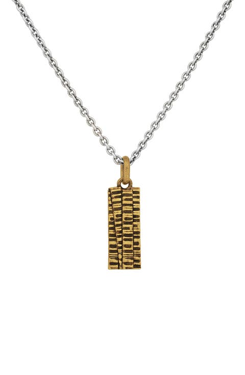 Men's Bar Pendant Necklace