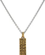 John Varvatos Men's Bar Pendant Necklace